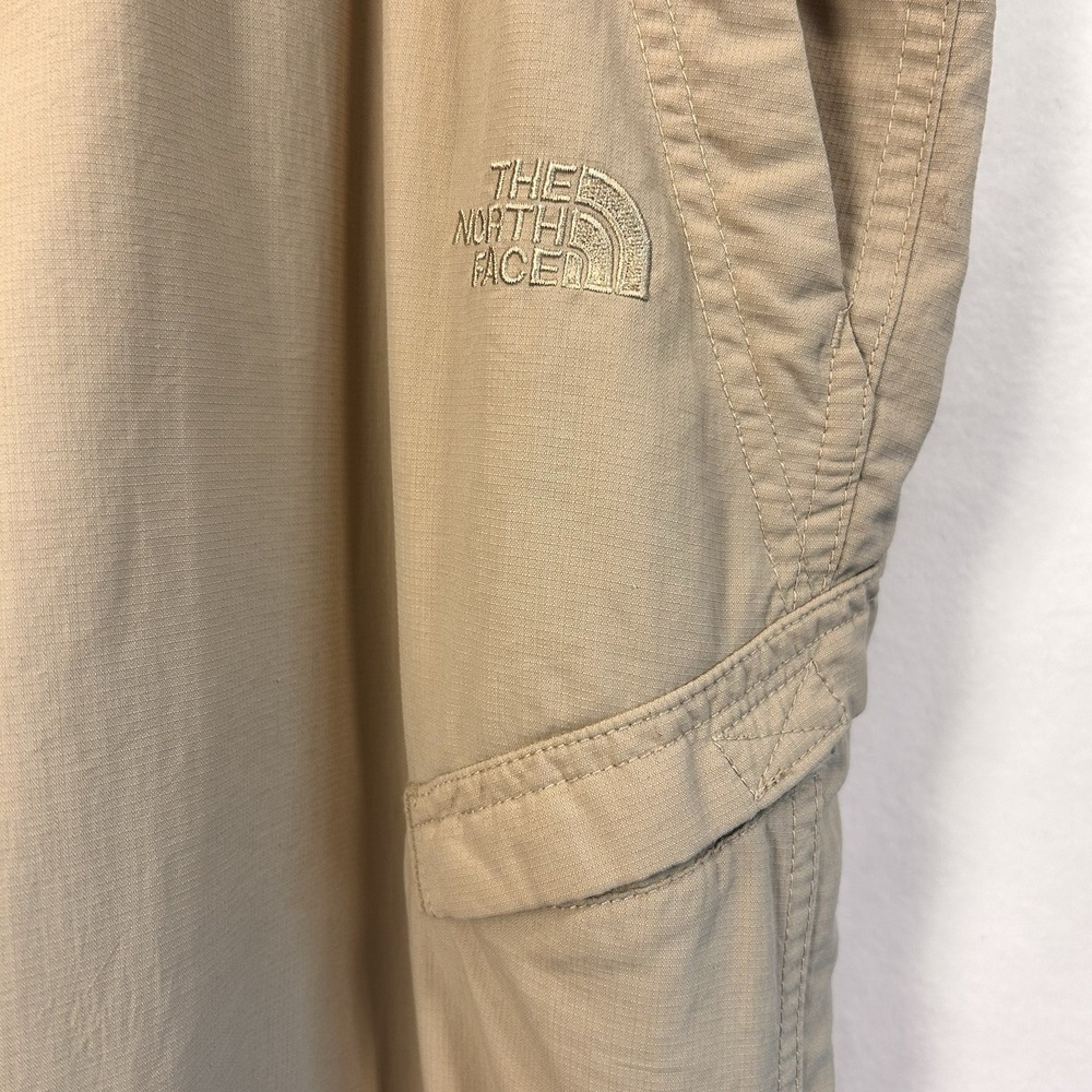 North Face Cargo Pants Mens 38x32 Tan  Rip Stop Lightweight Utility Hiking EUC - Picture 9 of 16